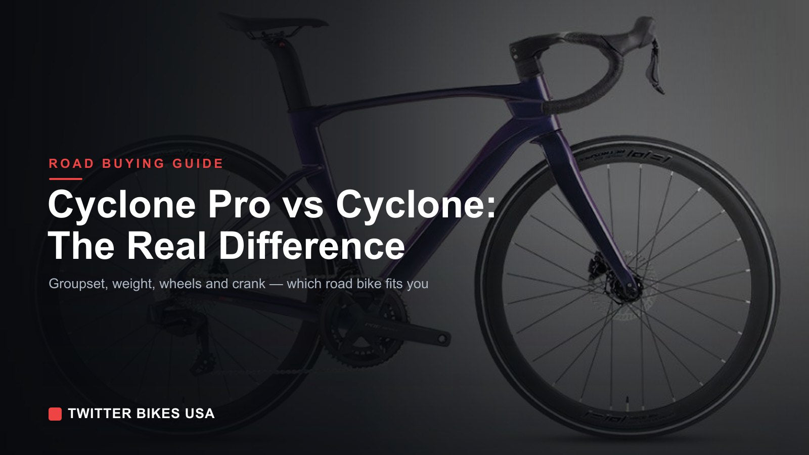 Cyclone Pro vs Cyclone Road Bike | Twitter Bikes USA
