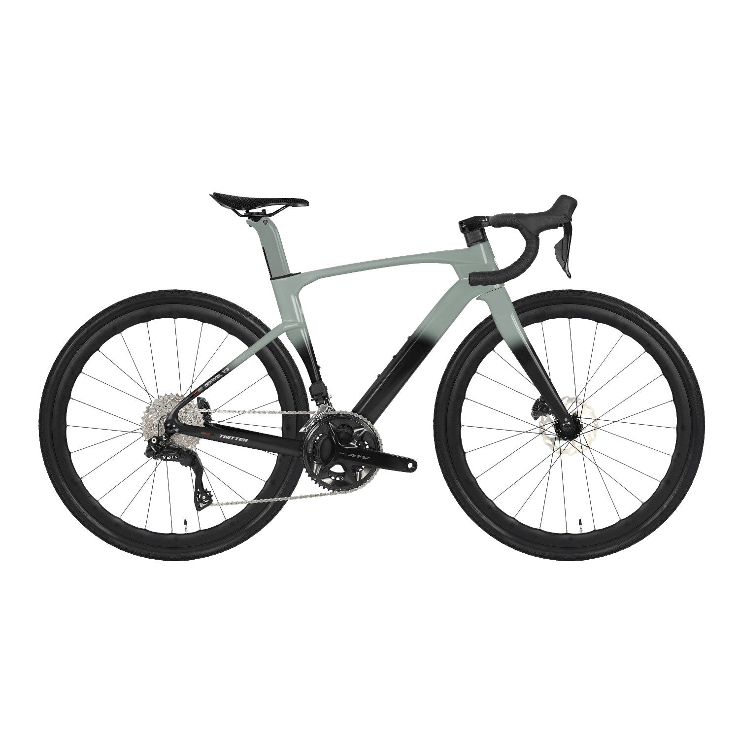v brake gravel bike Gravel V3 PRO (Premium Edition) – Full Carbon Gravel Bike SHIMANO 105 R7170/R7150 — 2×12 (DI2 Electronic) / Black Orange