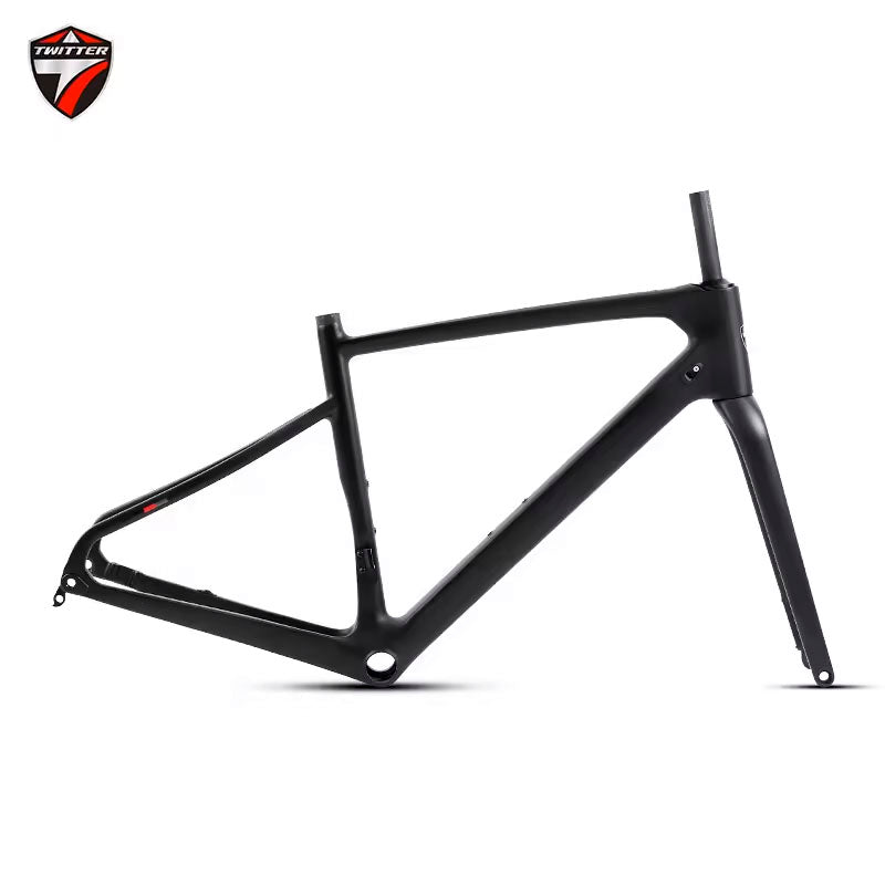 gravel bike frames TWITTER GRAVEL V1 Disc Carbon Road Frame Set – T800, 700C, Holographic – Twitter Bikes