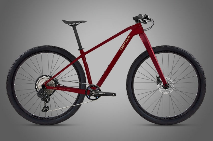 Warrior Pro LT — Twitter T900 Carbon Mountain Bike WheelTop OX-12S (Wireless) / Dark Red