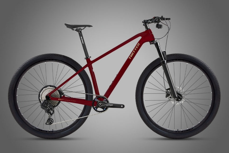 Warrior Pro (Boost) — Twitter T900 Carbon Mountain Bike SHIMANO DEORE M6100 12 Speed / Dark Red