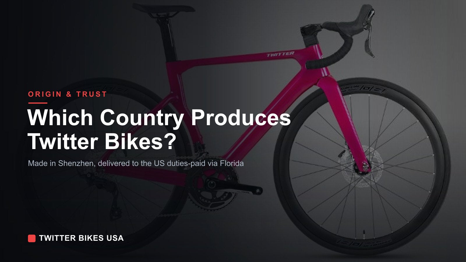 Which Country Produces Twitter Bikes?