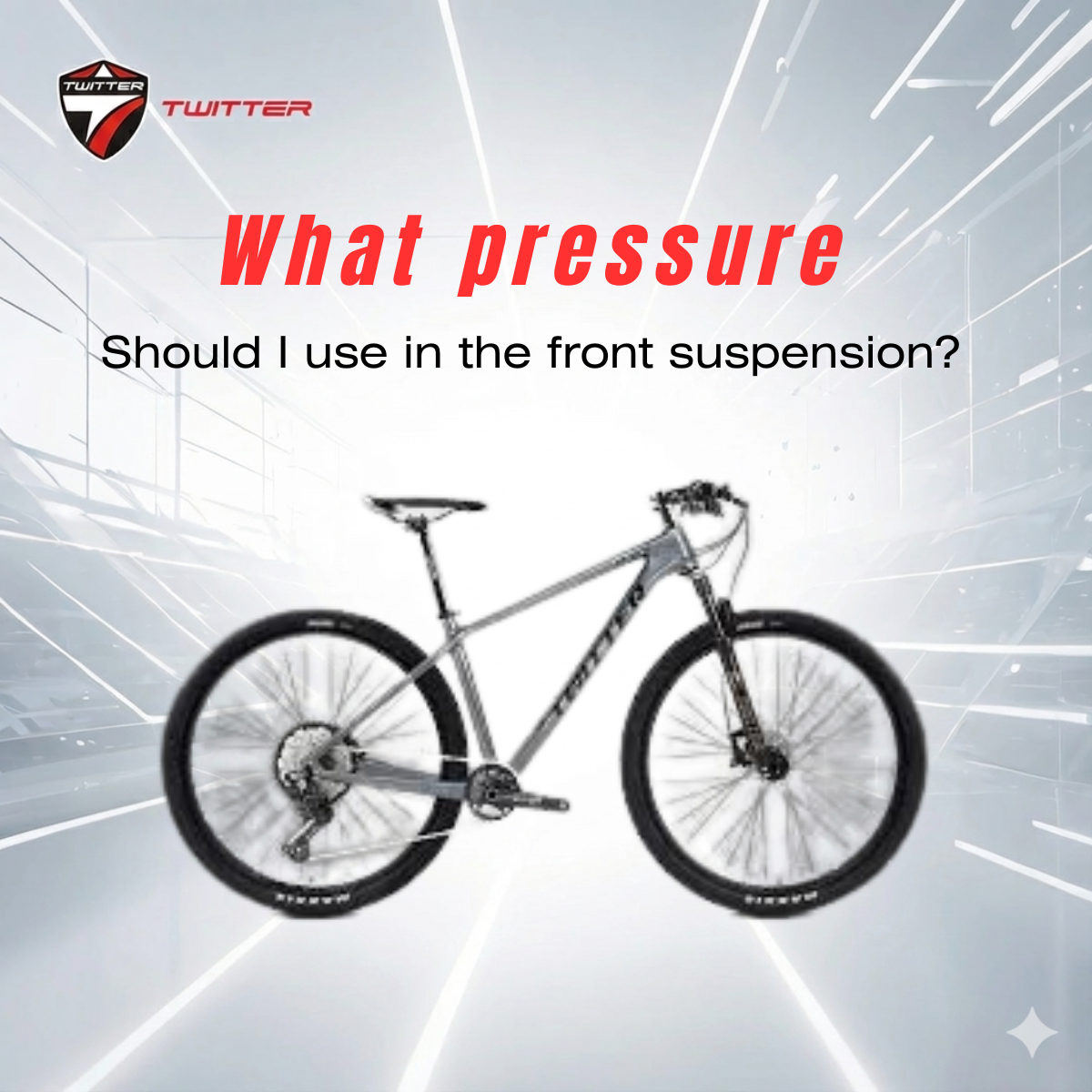 What pressure should I use in the front suspension?