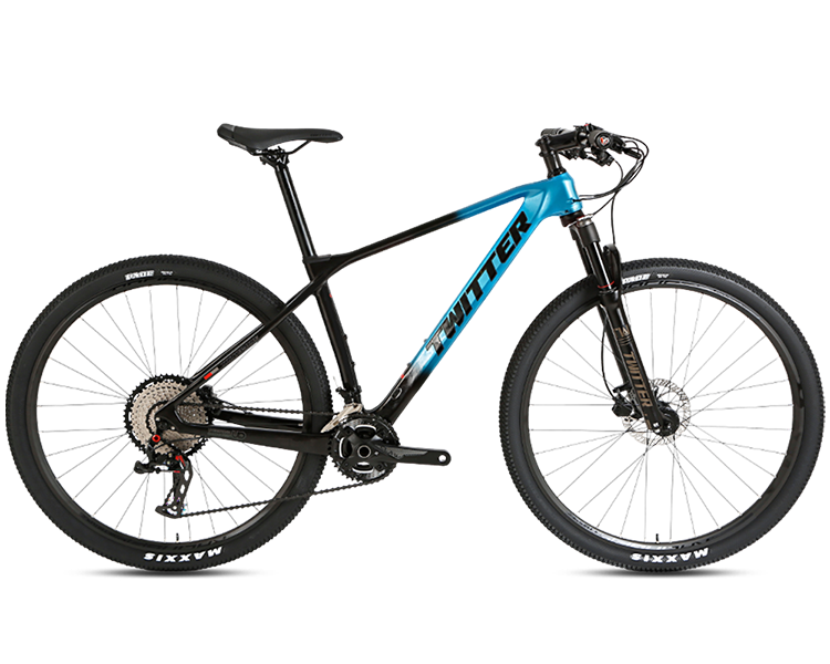 PREDATOR Pro (QR) - RS LTWOO AT13 13 Speed - Carbon Fiber Mountain Bike - Bike Size (Wheel x Frame): XS (27.5" x 15") - Color: Black/Red