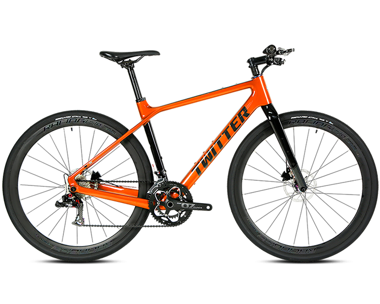 Gravel x PB Hybrid SRAM NX 11 Speed Carbon Fiber Gravel Bike M 52cm Orange