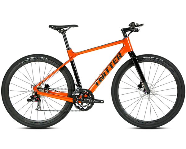 GRAVEL X - PB (Hybrid) - SRAM NX 11 Speed - Carbon Fiber Gravel Bike - Bike Size: XS (46cm) - Color: Orange