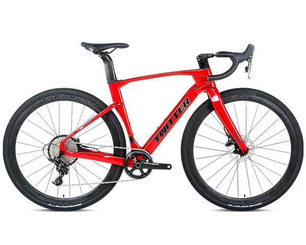 GRAVEL V3 - RS SENSAH 24 Speed - Carbon Fiber Gravel Bike - Bike Size: XS (45cm) - Color: Red