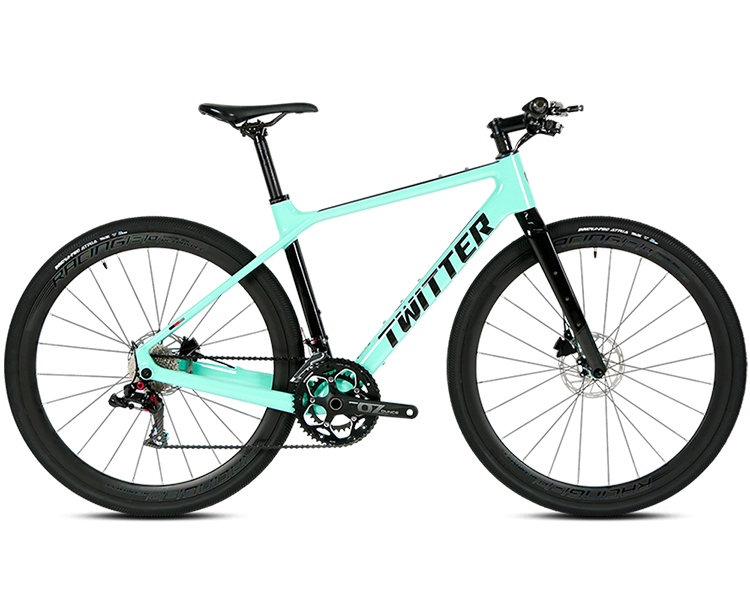 Gravel x PB Hybrid SRAM NX 11 Speed Carbon Fiber Gravel Bike S 49cm LightSkyBlue