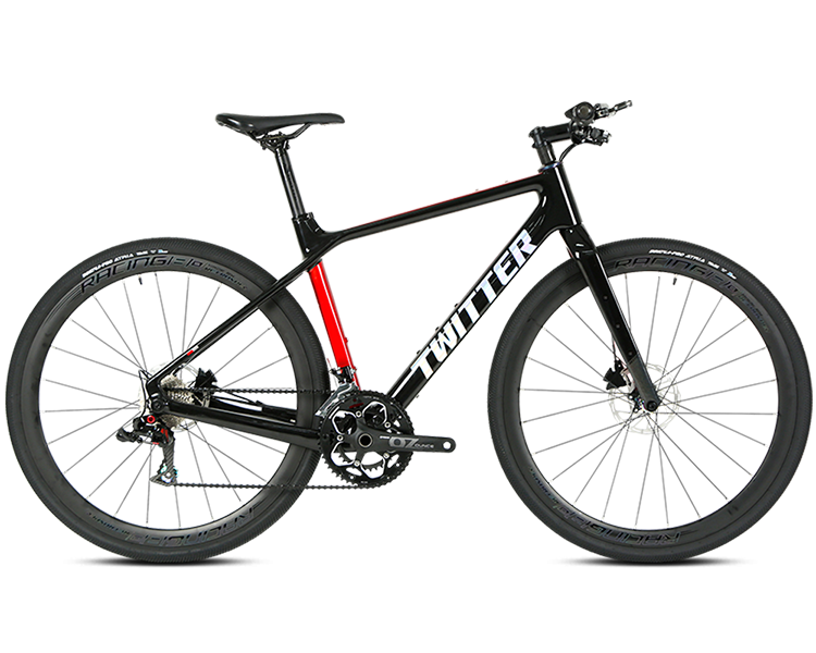 GRAVEL X - PB (Hybrid) - SRAM NX 11 Speed - Carbon Fiber Gravel Bike - Bike Size: XS (46cm) - Color: Red