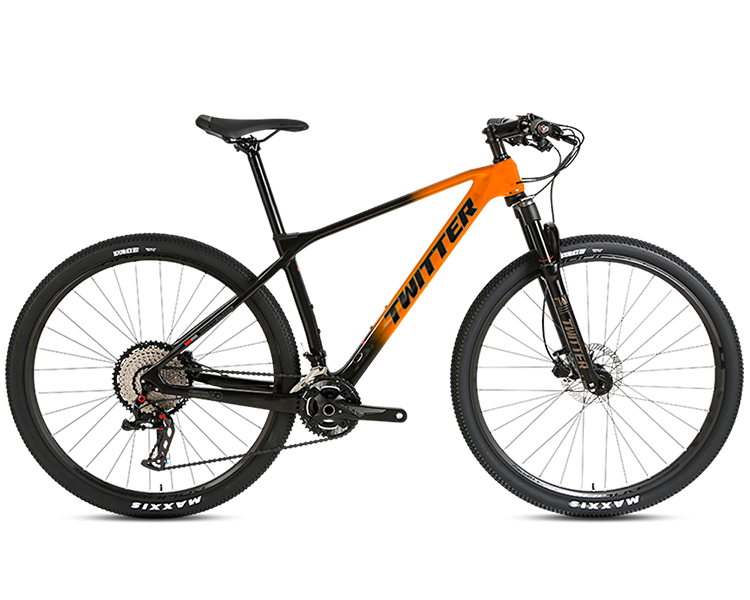 PREDATOR Pro (QR) - SHIMANO DEORE M6100 12 Speed - Carbon Fiber Mountain Bike - Bike Size (Wheel x Frame): XS (27.5" x 15") - Color: Black/Red