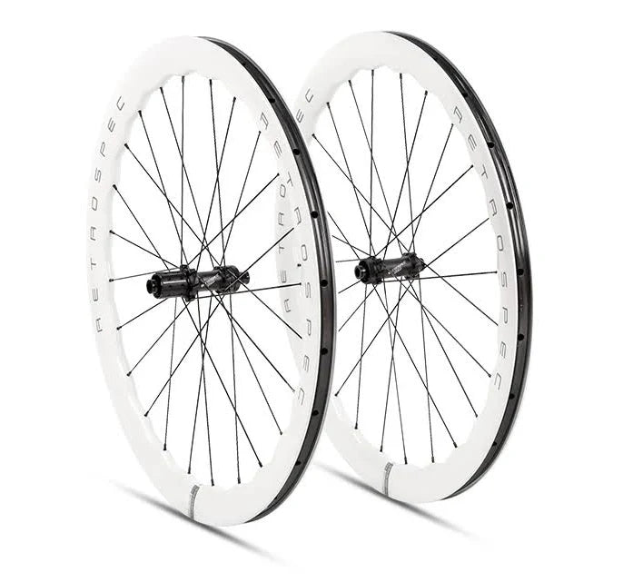 RS-H290 Wavy Carbon Road Bike Wheelset | 50mm Disc Brake Thru Axle
