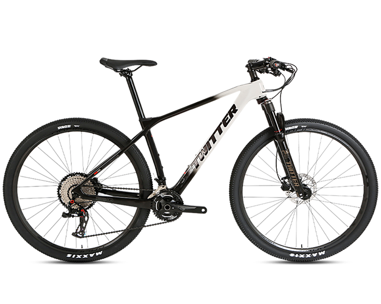 Predator Pro QR Shimano Deore M6100 12 Speed Carbon Fiber Mountain Bike S 27.5 x 17 Black Blue
