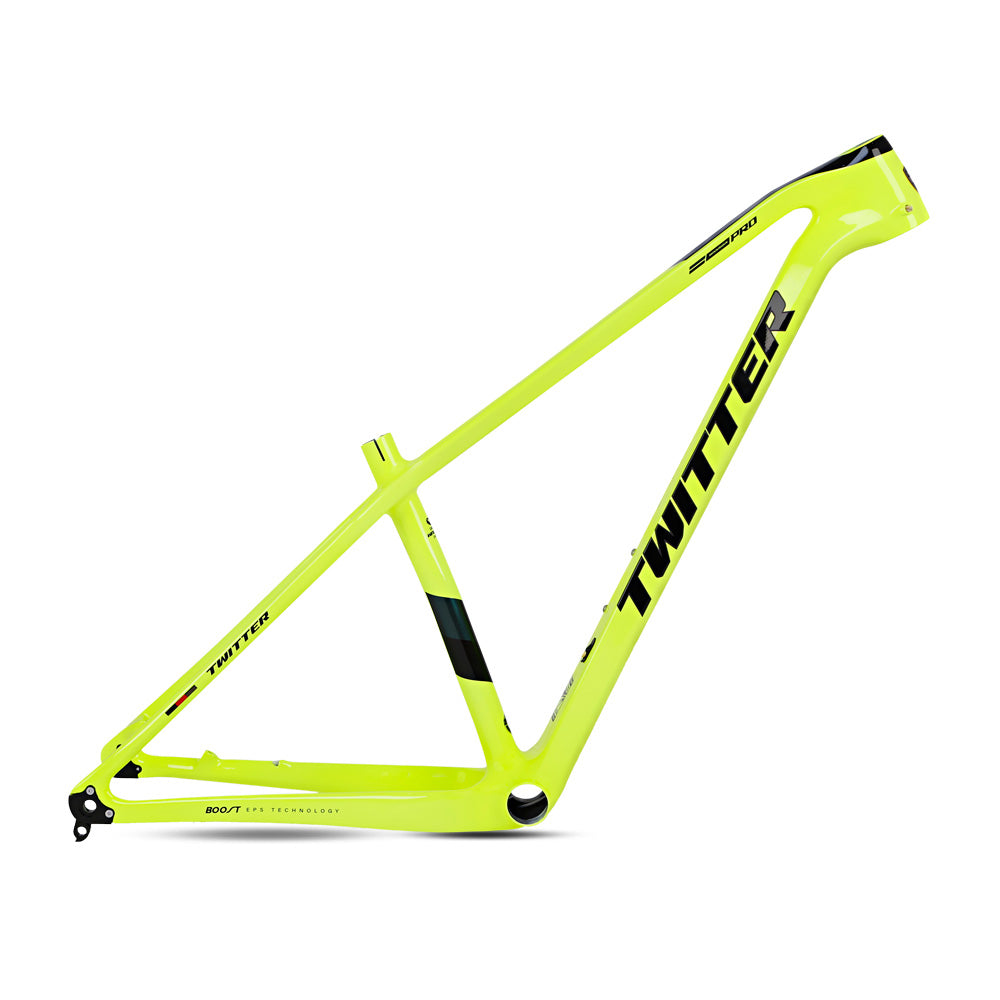 TWITTER WARRIOR Pro Carbon MTB Frame – T900 Mix, 29"/27.5", XC Racing, Gloss+UV Decals
