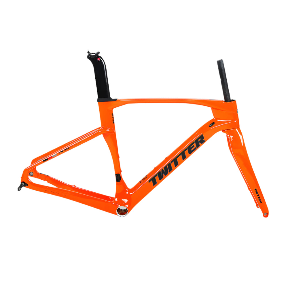 twitter gravel bike TWITTER GRAVEL V3 Disc Carbon Road Frame Set – T900, 700C, Endurance & Gravel Racing