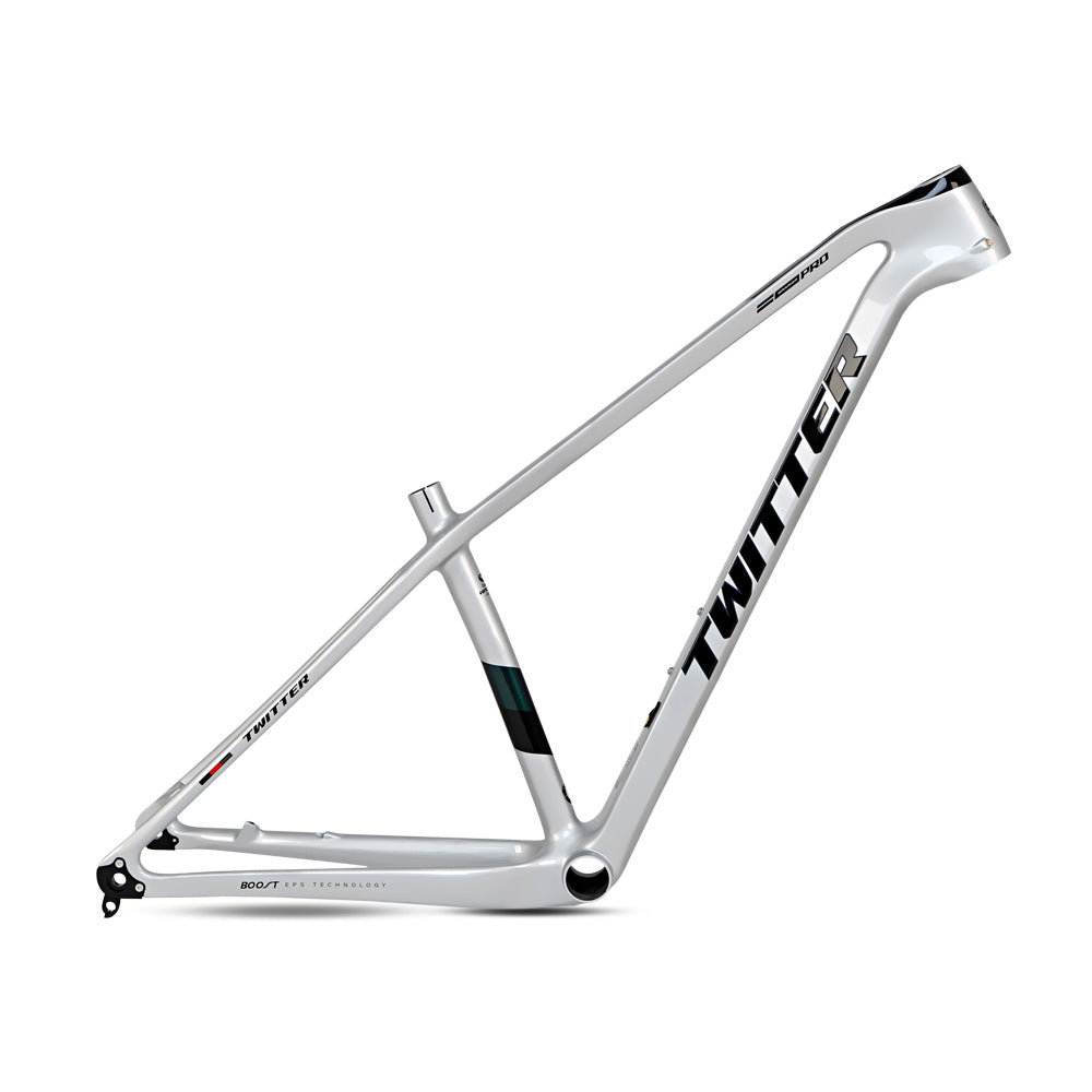 TWITTER WARRIOR Pro Carbon MTB Frame – T900 Mix, 29"/27.5", XC Racing, Gloss+UV Decals