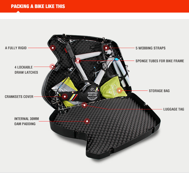 NOOYAH Bike Case BK006 – Ultimate Protection Zero Disassembly Total Freedom