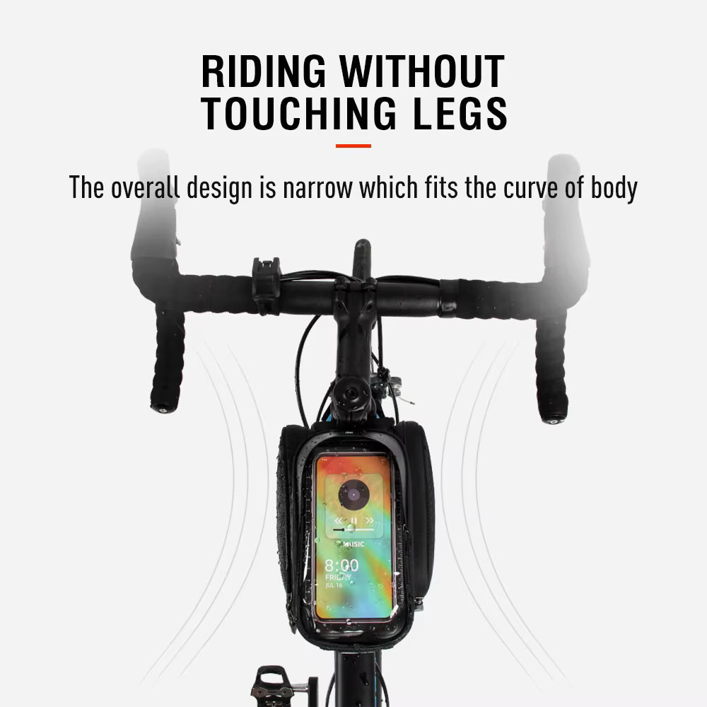 NOOYAH PR009 Top Tube Bike Bag – Waterproof Frame Bag with Phone Holder & Storage