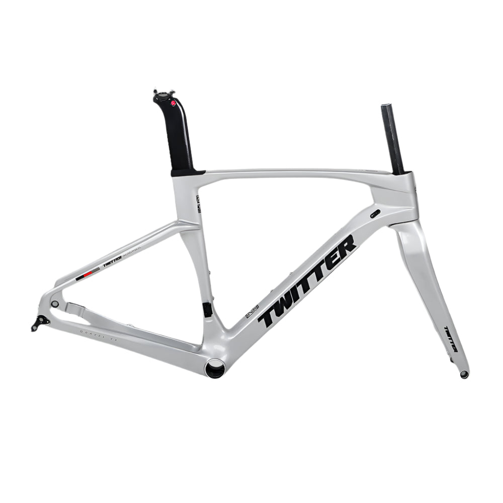 TWITTER GRAVEL V3 Disc Carbon Road Frame Set – T900, 700C, Endurance & Gravel Racing
