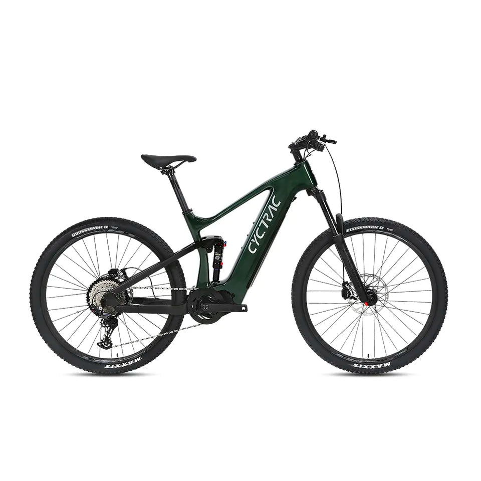 EM10 - CYCTRAC eMTB - Color: DarkGreen - Configuration Options: M510+48V15A (36V20A) LOW