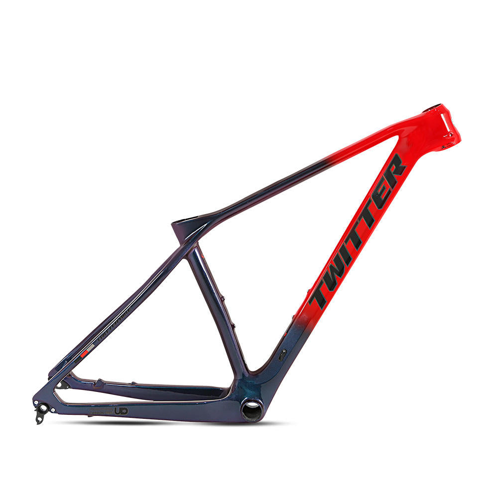 TWITTER PREDATOR Pro Carbon MTB Frame – T900 Mix, 29"/27.5", XC Racing, 135mm QR
