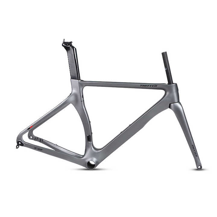 TWITTER T8-Disc Carbon Road Frame Set – T800, 700C, Thru Axle, Aero, Gloss+UV Decals