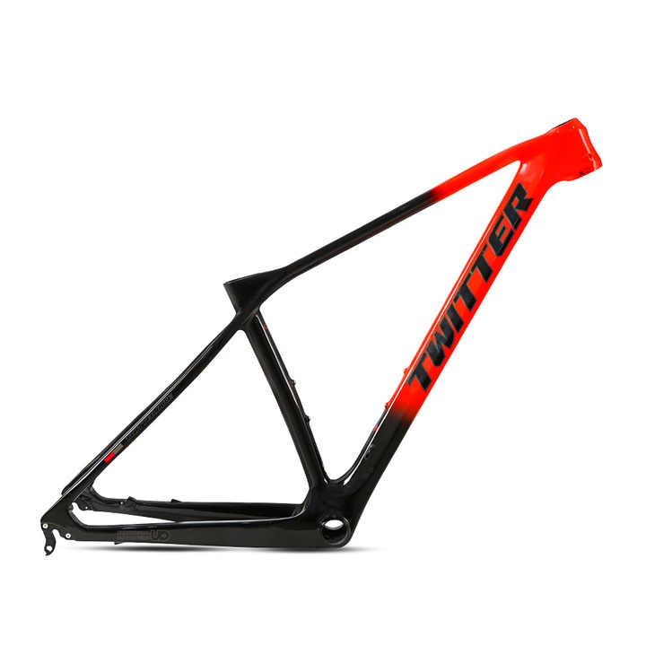 TWITTER PREDATOR Pro Carbon MTB Frame – T900 Mix, 29"/27.5", XC Racing,  Thru axle  +Lever