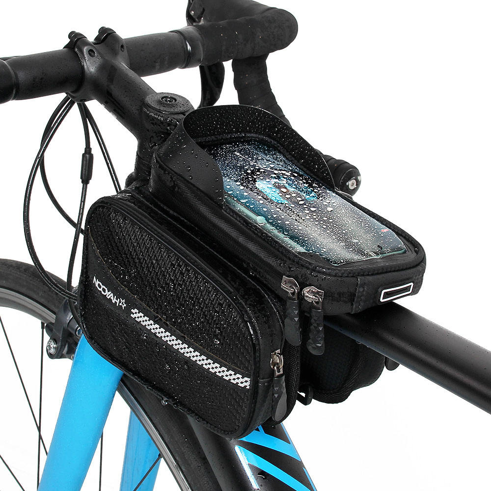 NOOYAH PR009 Top Tube Bike Bag – Waterproof Frame Bag with Phone Holder & Storage