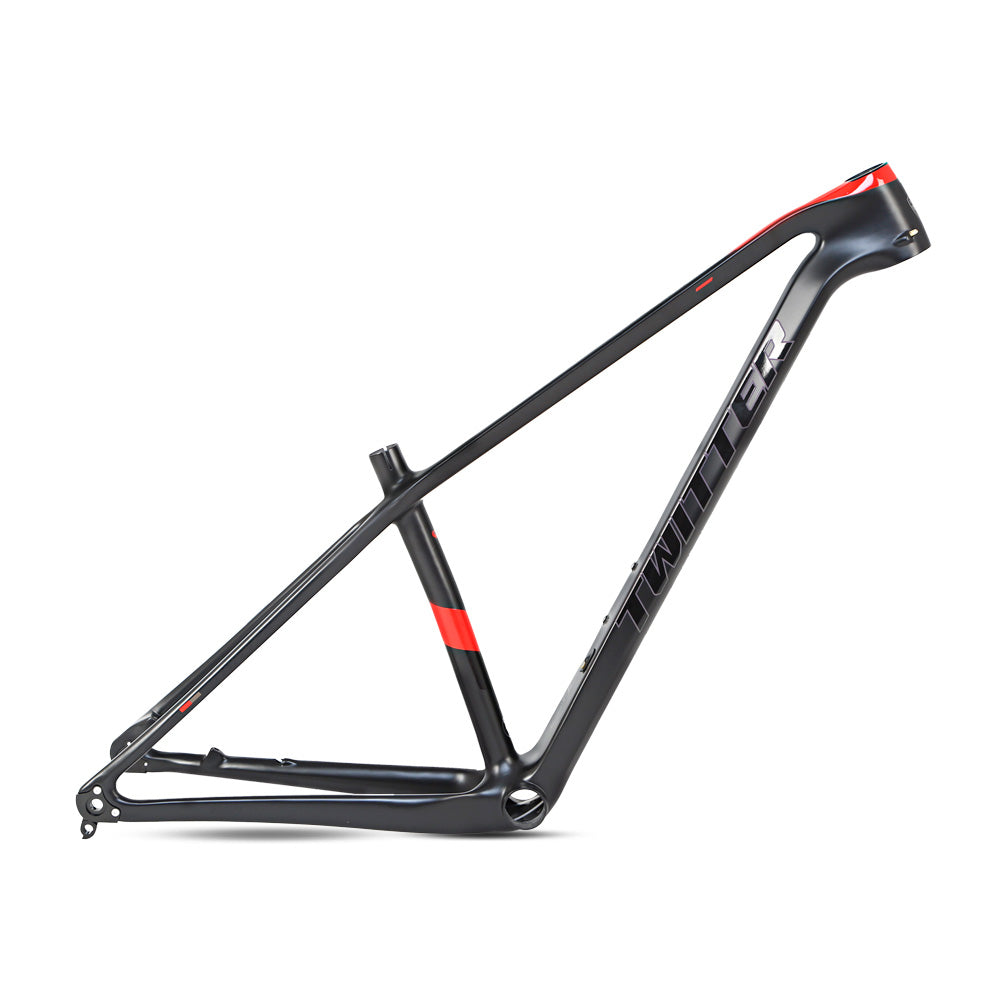 TWITTER WARRIOR Pro Carbon MTB Frame – T900 Mix, 29"/27.5", Thru axle  +Lever, Gloss+UV Decals