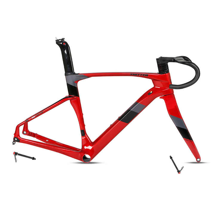 TWITTER CYCLONE Pro Disc Carbon Road Frame Set – T900, 700C, Aero, Thru Axle, Gloss+UV Decals
