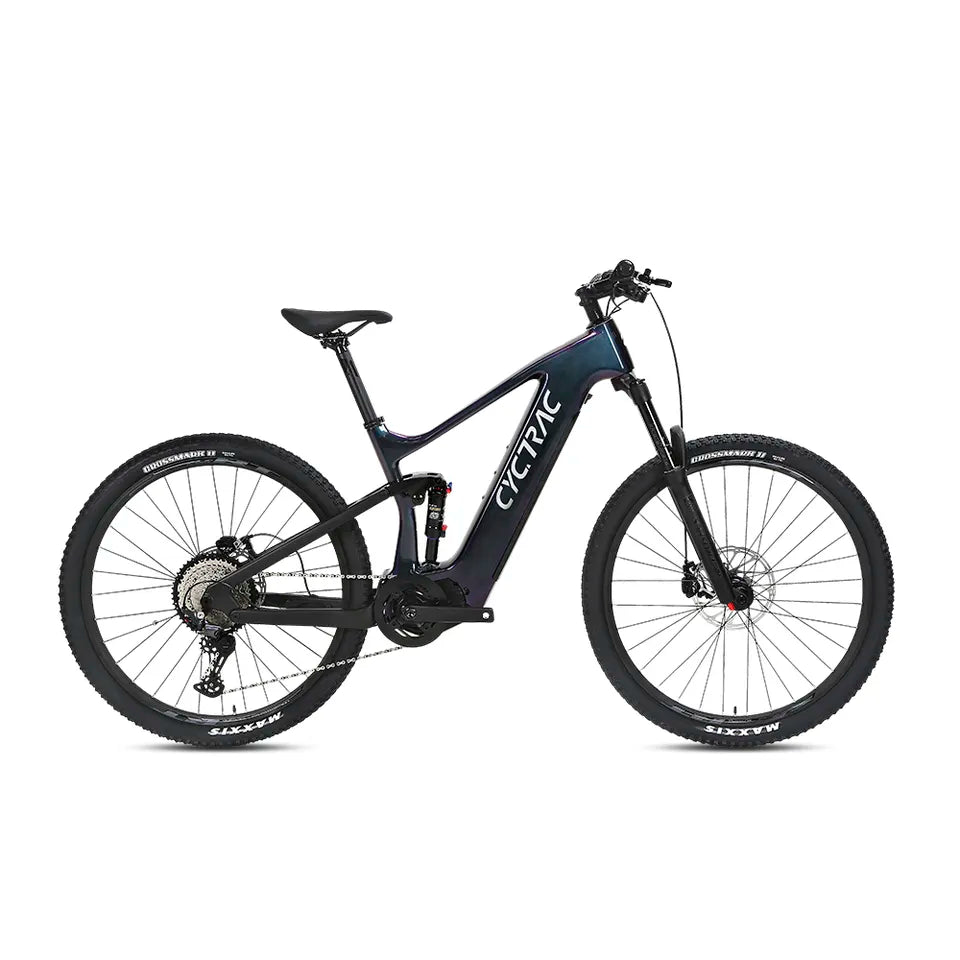 EM10 — Twitter Cyctrac Carbon Electric Mountain Bike SHIMANO M6100 12S / Dark Green / Remap