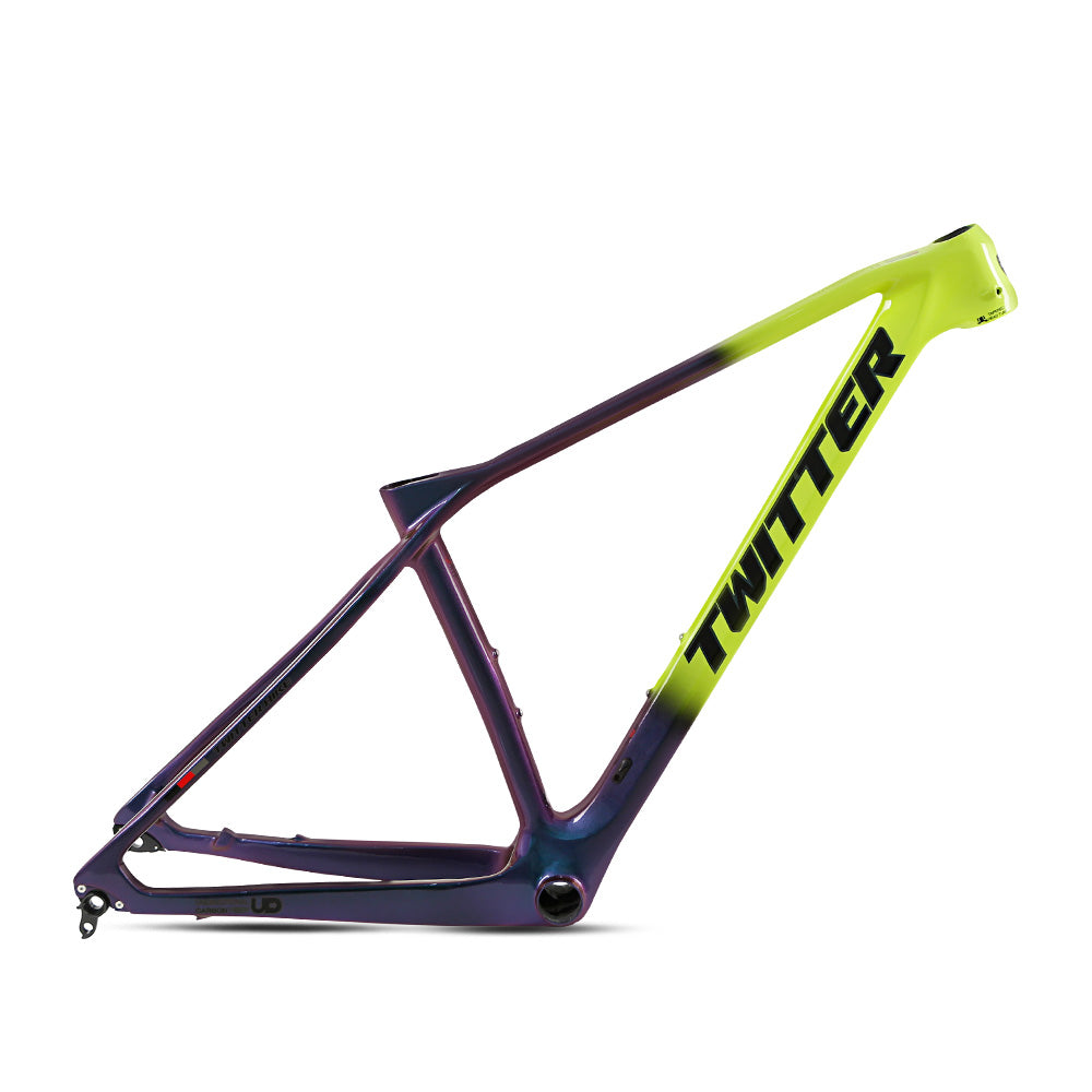 TWITTER PREDATOR Pro Carbon MTB Frame – T900 Mix, 29"/27.5", XC Racing, 135mm QR