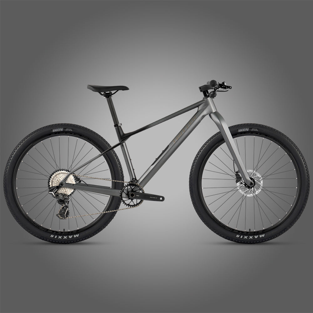 M10 Twitter carbon mountain bike in Matte Gray Black