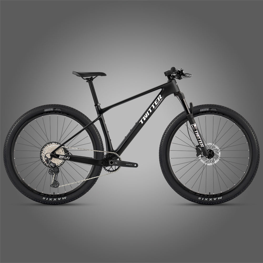 M9 Twitter carbon mountain bike in Matte Black