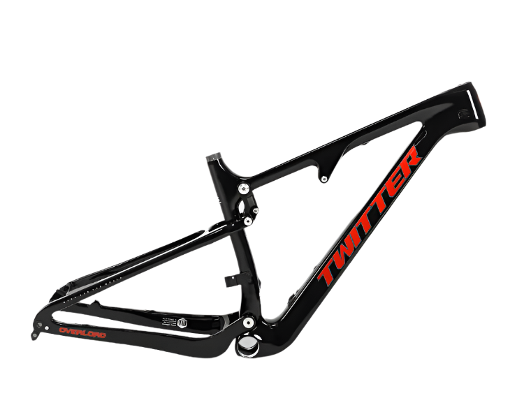 TWITTER OVERLORD Full Suspension Carbon MTB Frame – T800 Mix, 29