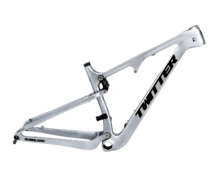 TWITTER OVERLORD Full Suspension Carbon MTB Frame – T1000 Mix, 29"/27.5", AM, without Rear  SHOX