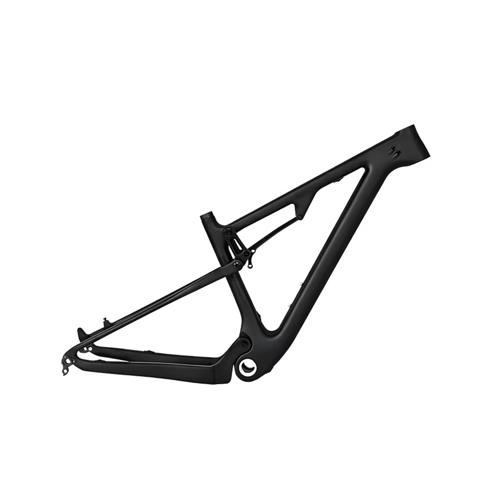 TWITTER OVERLORD Full Suspension Carbon MTB Frame – T1000, 29"/27.5", AM, with  ROCKSHOX MNR Rear SHOX, No Decals