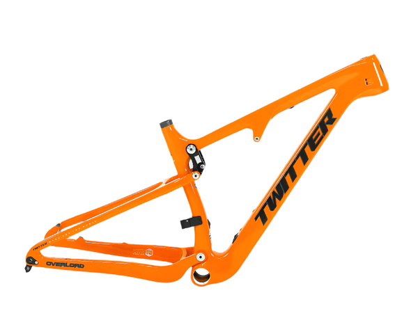 TWITTER OVERLORD Full Suspension Carbon MTB Frame – T1000 Mix, 29