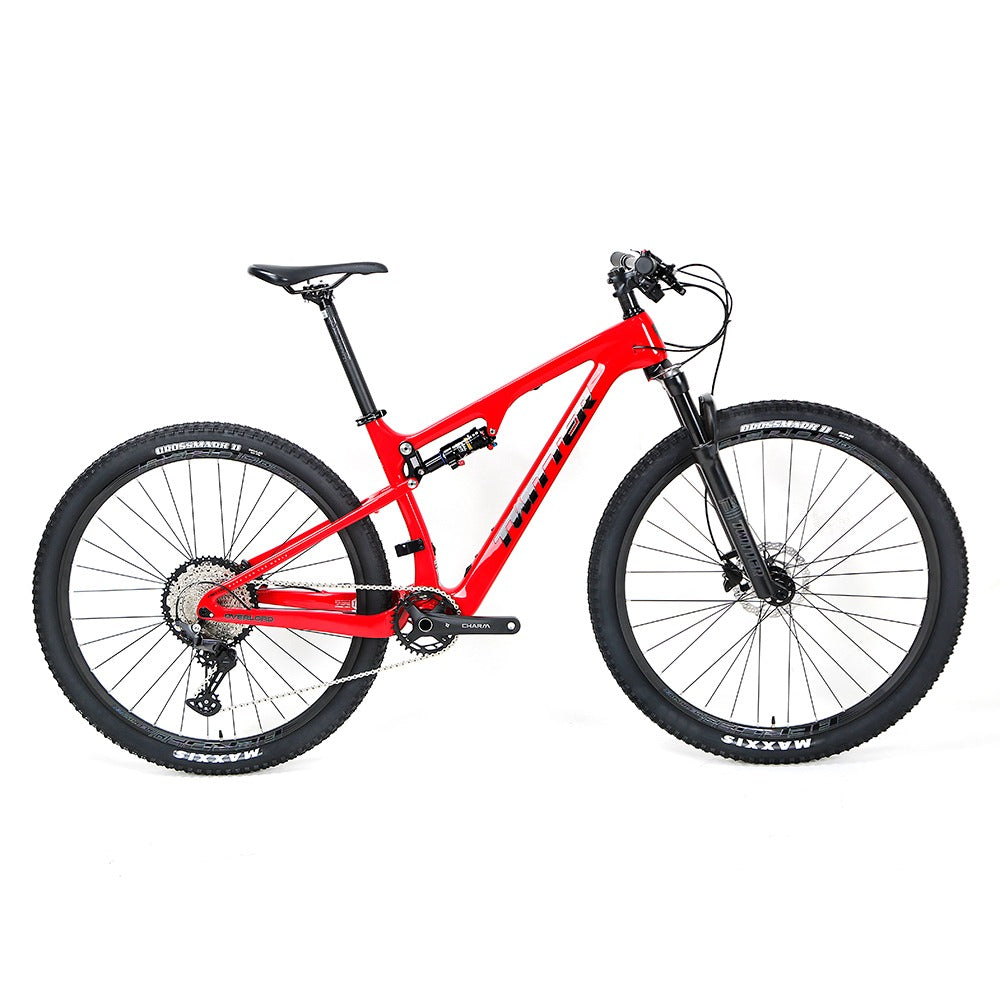 OVERLORD - Carbon Fiber Mountain Bike - Color: Red -