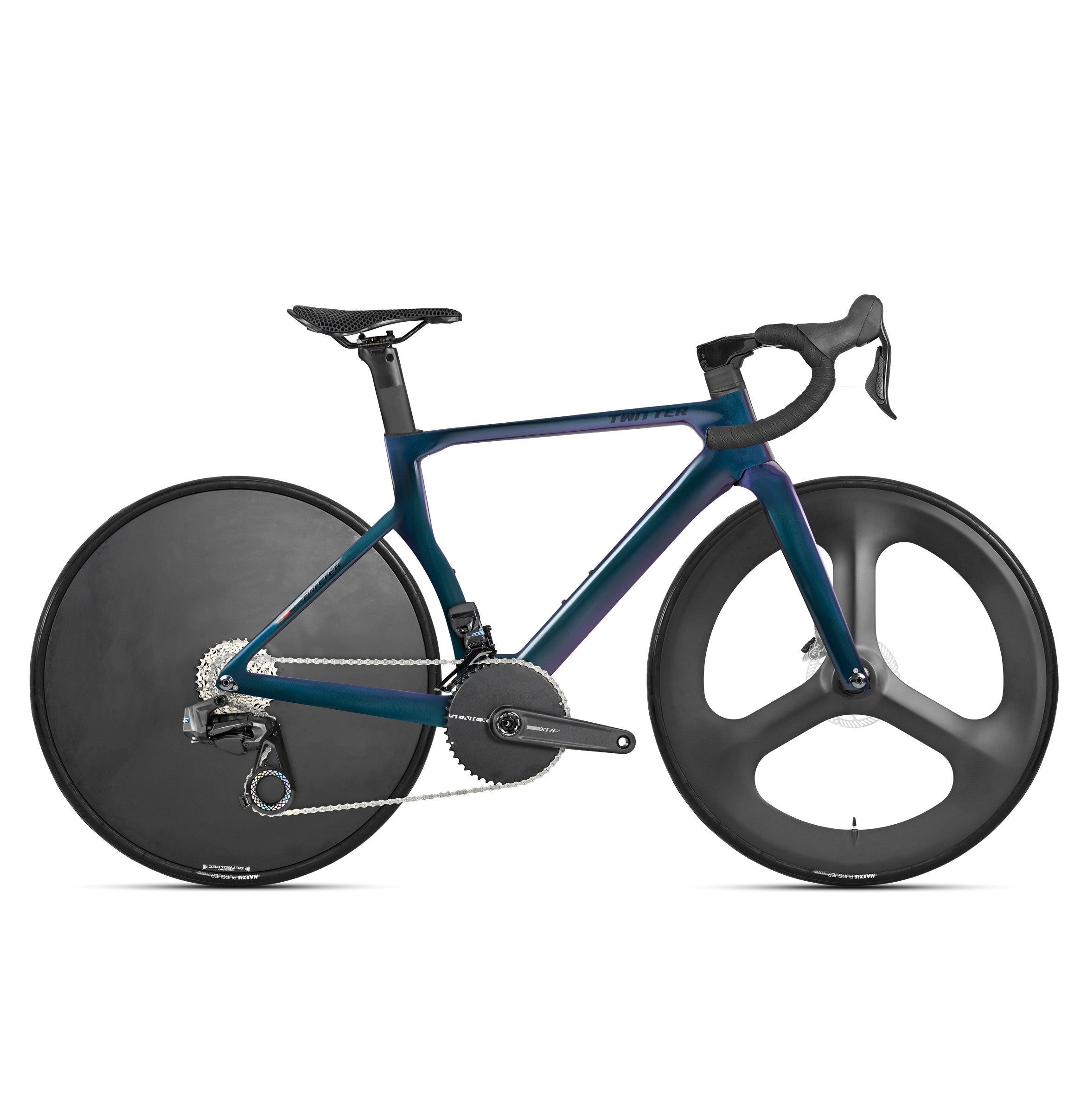 T8 Pro 3 Spoke Full Carbon Fiber Road Bike