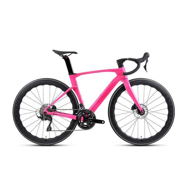 CYCLONE - 3rd Gen - SHIMANO R7120 24 Speed - Carbon Road Bike - Bike Size: XXS (43.5cm) - Color: Pink