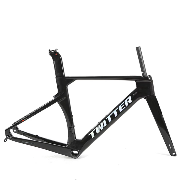 TWITTER R10-C Carbon Road Frame Set – T800, 700C, Aero Design, Gloss+UV Decals