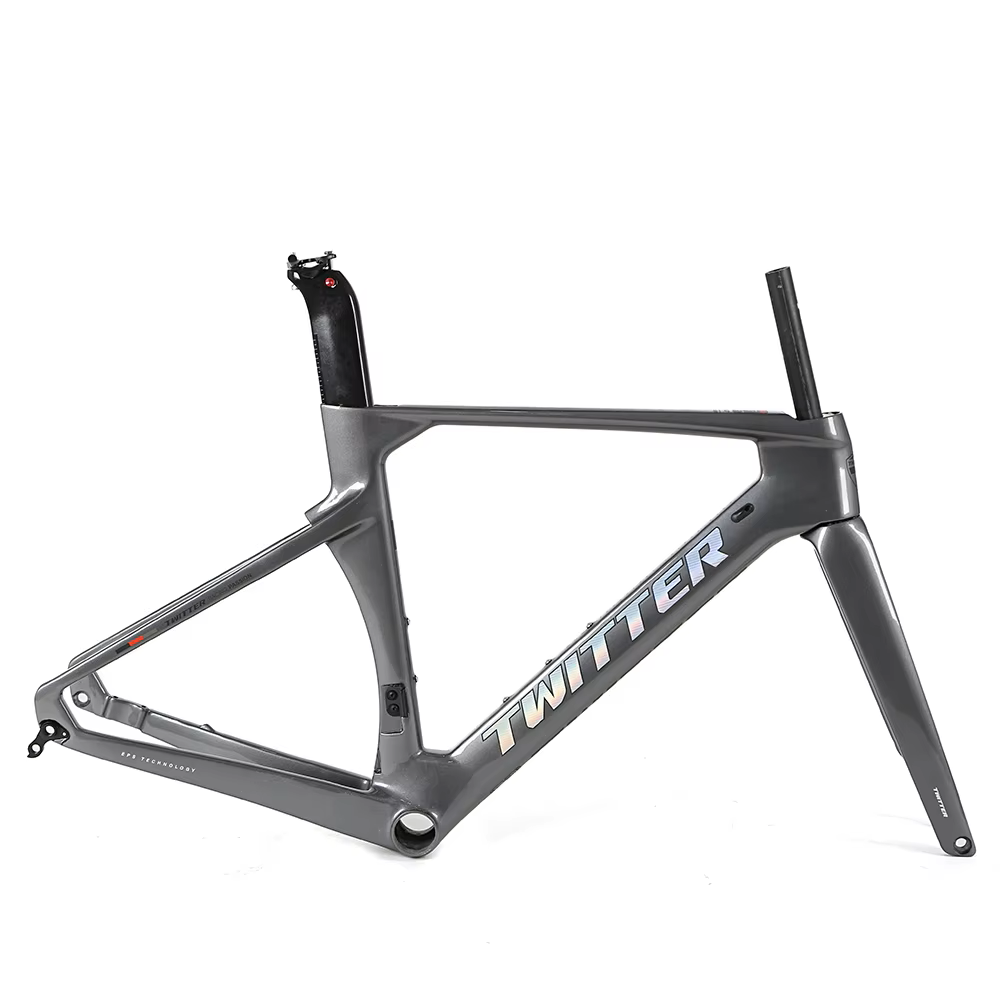 TWITTER R10-C Carbon Road Frame Set – T800, 700C, Aero Design, Gloss+UV Decals