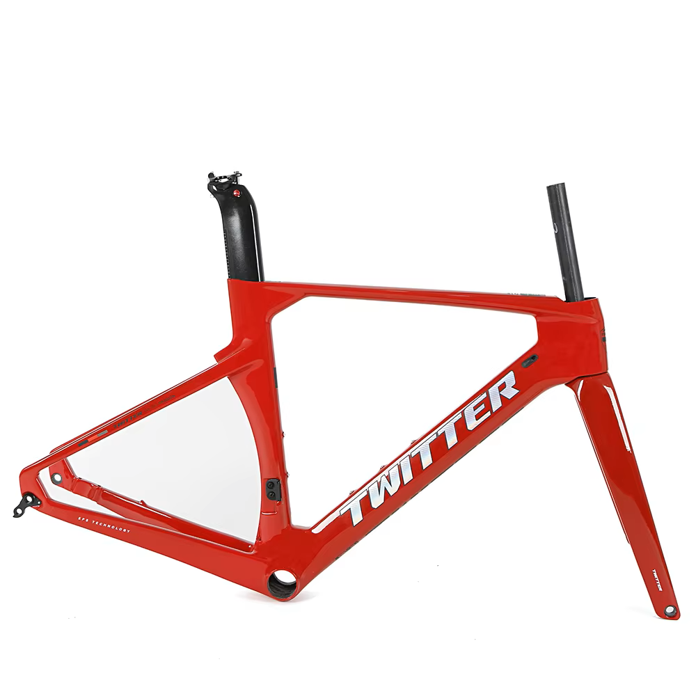 TWITTER R10-C Carbon Road Frame Set – T800, 700C, Aero Design, Gloss+UV Decals