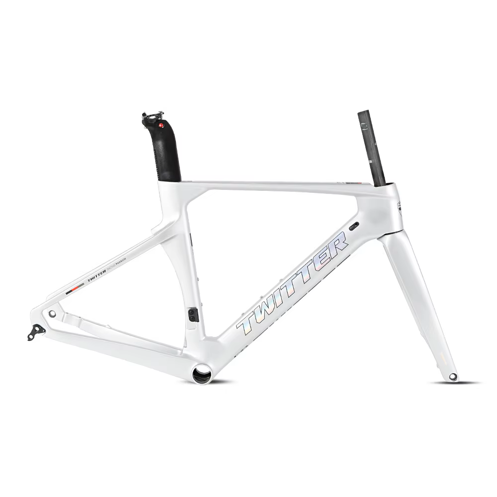 TWITTER R10-C Carbon Road Frame Set – T800, 700C, Aero Design, Gloss+UV Decals