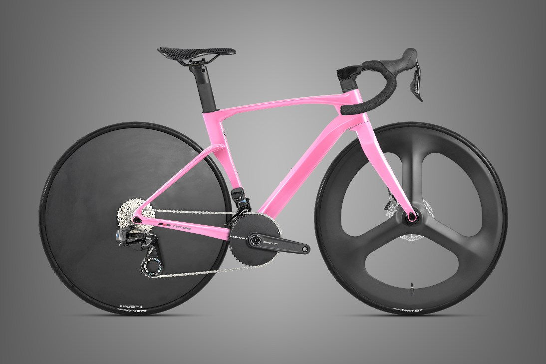 Cyclone Tri-Spoke + Disc Wheel Carbon Road Bike… – Twitter Bikes