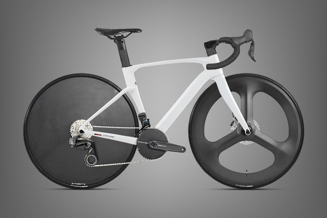Cyclone Tri-Spoke + Disc Wheel Carbon Road Bike… – Twitter Bikes