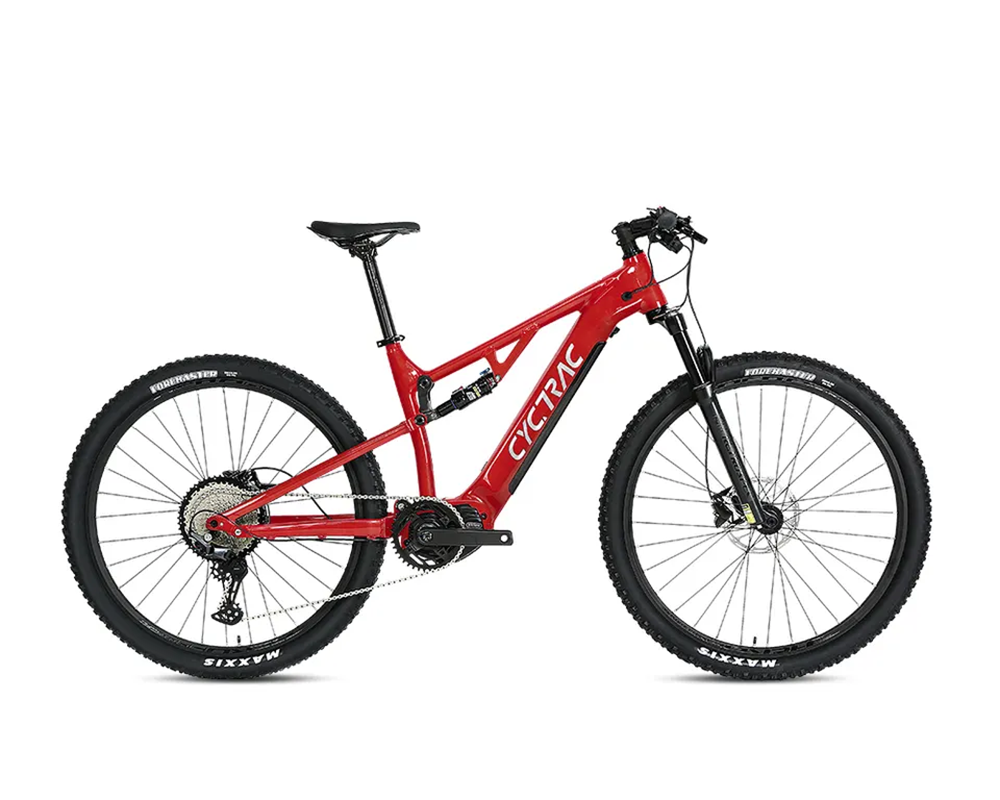 EM6 - SHIMANO DEORE 12 Speed - M600 48V13A - CYCTRAC eMTB - Bike Size (Wheel*Frame): S (27.5"*16") - Color: Red