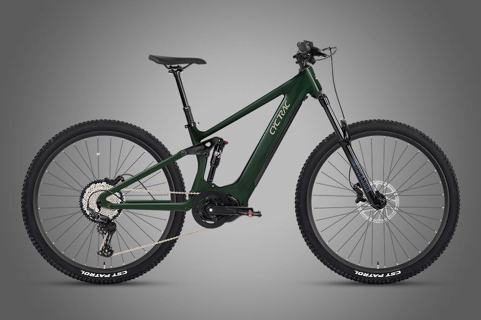 EM6 Cyctrac eMTB in Dark Green