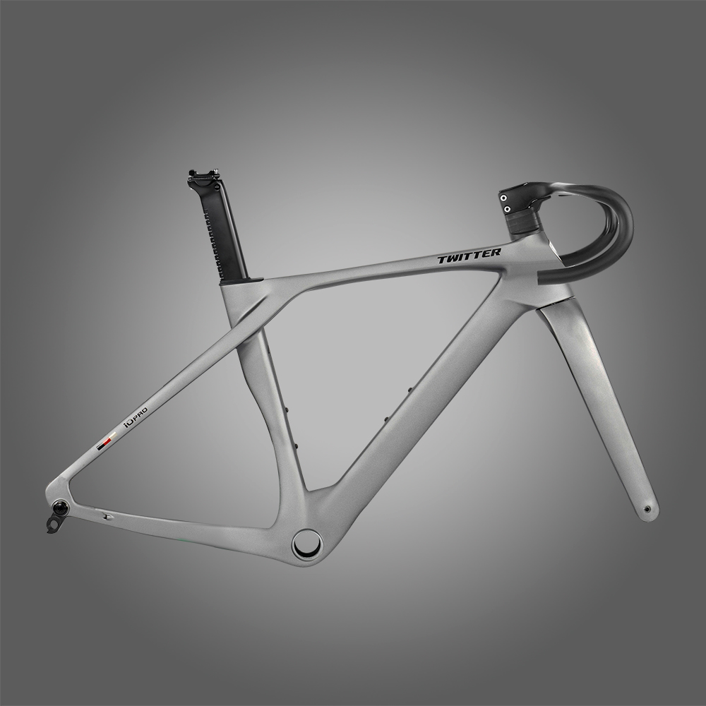 TWITTER T10 Pro 2nd Carbon Road Frame Set – High-Modulus Carbon, 700C, Aero Racing, UDH, Integrated Handlebar Included