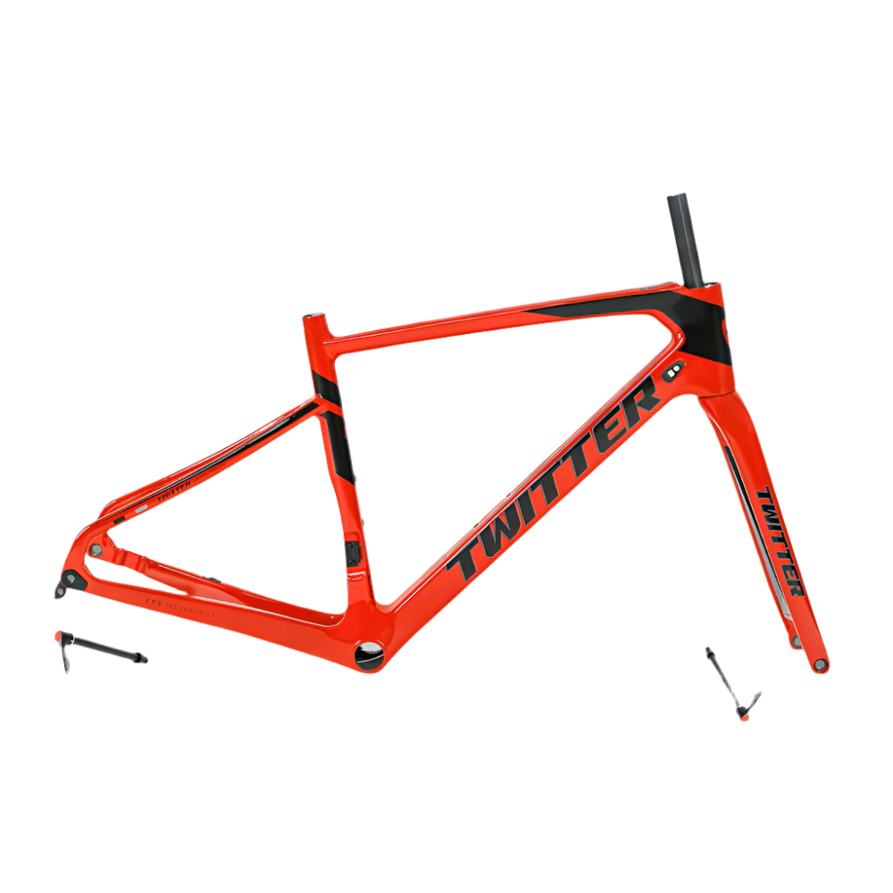 TWITTER GRAVEL Disc Carbon Road Frame Set – T800, 700C, Gravel & Endurance Ready